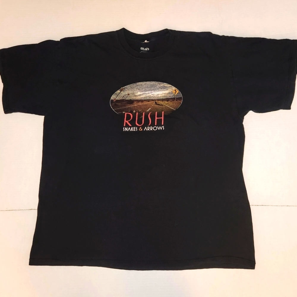 RUSH Snakes & Arrows Limited Edition band tee shirt Geddy Lee Neil Peart Lerxst
